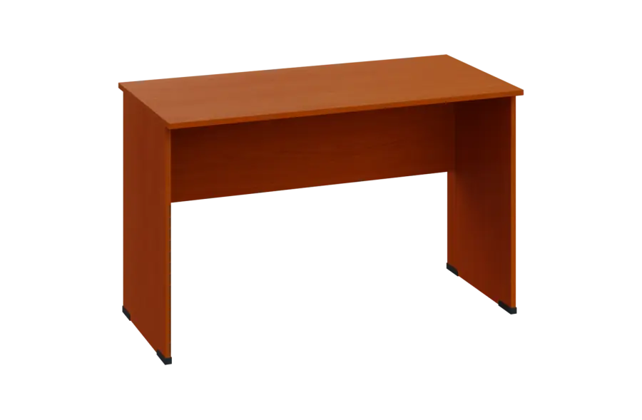 EPL 26 - 12 stůl kancelářský, dřevěná podnož, deska 25 mm, široký 1200 mm, třešeň šumavská